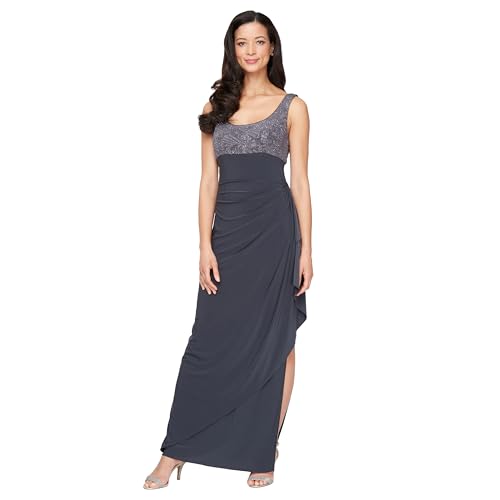 Image of Alex Evenings Women's Empire Waist Bolero Jacket Dress (Petite and Regular Sizes) - Close Out