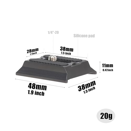 Image of Hersmay Arca Swiss Quick Release Plate for DJI Ronin RS2 RSC2 RS3 RS3PRO RS3mini Plate Gimbal Stabilizer Accessories Compatible with Manfrotto Tripod Plate
