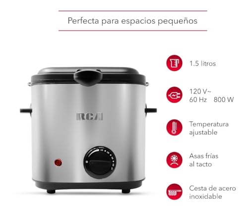 Catálogo de Freidora para Papas los mejores 5. 24 Freidora para Papas marca RCA (3)