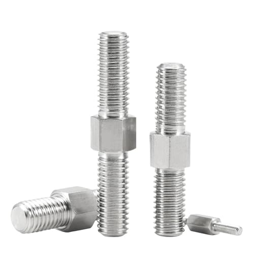 SHENGW(小さな店) 1〜5個 M3M4M5M6M8M10M12〜M16 ステンレススチール 左&右ねじ ダブルエンドロッド ポジ&ネガティブバースタッドボルト ネジ(M14x110mm-1pcs)