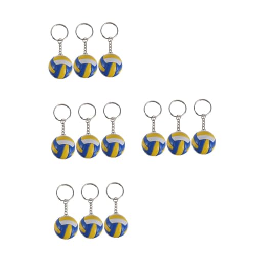 Porte clés volleyball : 12 pendentifs sport pour cadeaux de club et d'équipe