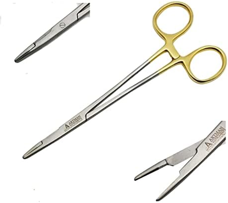 Olsen HEGAR Needle Holder, Needle Driver with Cutting Edges, 6 inches with Tungsten Carbide ARTMAN Brand