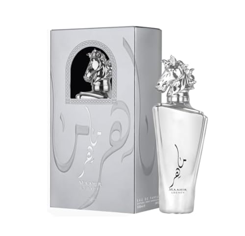 Image of Maahir Legacy Eau de Parfum 100ml, Men & Women Long Lasting Oriental Woody Perfume, Luxury Arabian Fragrance with Citrus, Floral & Warm Notes