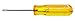 Xcelite R182V Chrome Vanadium Steel Slotted Screwdriver, 1/8" Head, 2" Blade Length, Overall Length