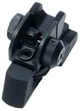 Green Blob Outdoors Match Grade Detachable Rear Sight with Full Range Windage and Elevation Adjustment, Matte Black