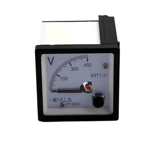 Voltmètre à panneau de type pointeur AC 0-450V avec lecture stable et instantanée