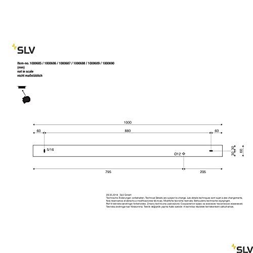 Foco LED de techo SLV Q-LINE gris para iluminar oficinas modernas 5
