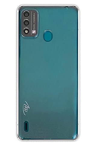 Image of COVERBLACK Rubber Back Cover for Itel P651L / Vision2S - Transparent