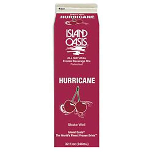 Island Oasis Hurricane Fruit Frozen Beverage Mix, 32 Fluid Ounce -- 12 per case.