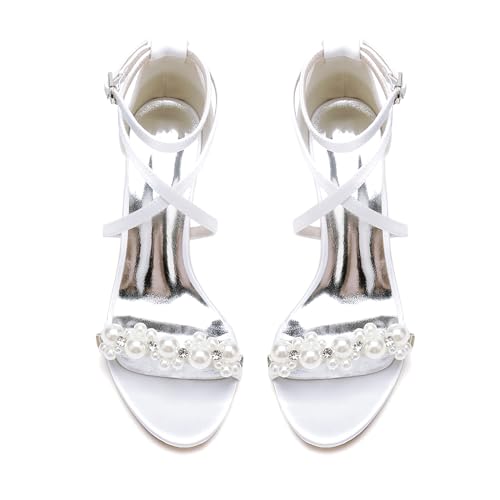 Sandales de mariage à talons hauts contre la fatigue plantaire : la solution talon épais en 38 - 2
