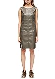 kleid schwarz rot Leder-optik s.Oliver BLACK LABEL Damen 150.10.002.20.200.2037010 Kleid, Dark Olive, 40