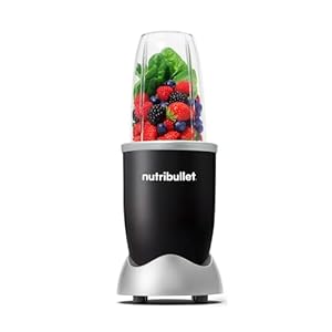nutribullet Original 600, elektrische blender, shredder, smoothiemaker, multifunctionele blender, vermogen 600 watt, Zwart, NB603B