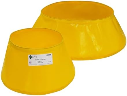 Enpac Prowler Pop-Up Pool, 20 Gallon, Yellow, Durable, Cold-Rated, Foldable, Teardrop Design, Lightweight image 5