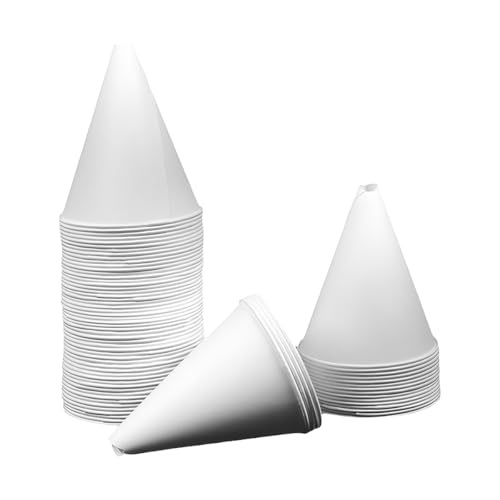 Sandfren 25PCS Disposable Car Paper Funnel, 6oz Vehicle Engine Oil