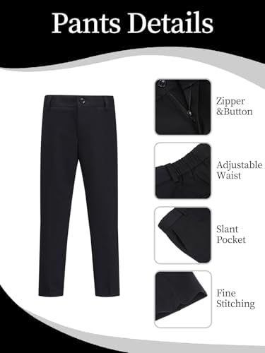 Boys Jacquard Suits Slim Fit Tuxedo Suit Notch Lapel 2 Pieces Suit Set Jacket Pants for Party Formal Wear