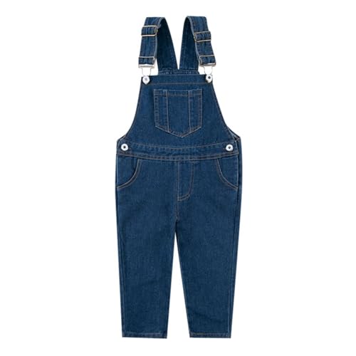 Denim Jumpsuit Mädchen Jeans Latzhose Kinder Ärmelloses Lange...