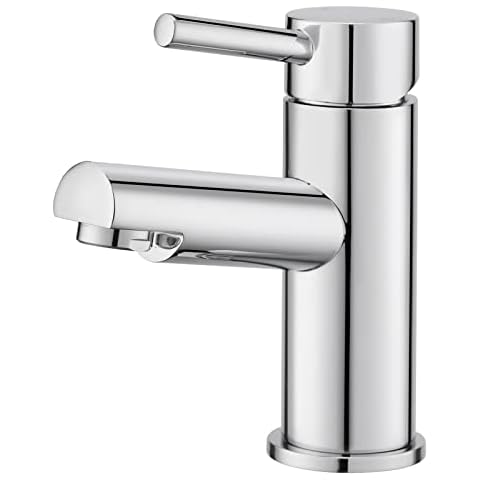 Basin Taps Mixer, Stainless Steel Modern Single Lever Chrome Bathroom Taps Mixer for Basin with UK Standard Fitting - Glori Cover