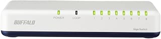 バッファロー 8ポート Giga対応 スイッチングハブ プラスチック筐体 壁掛け対応 LSW7-GT-8EPL/WH