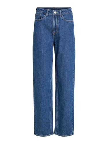 Jean droit femme VILA Vikelly Jaf Hw Straight Jeans en denim bleu