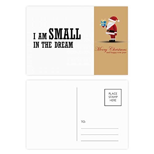 Cartes postales Père Noël lot de 20 correspondance hivernale I am Small in The Dream