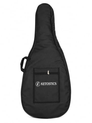 Image of KETOSTICS Acoustic Guitar combo KT-41C,41-inch Cutaway Truss Rod with padded bag,string set,belt and 5 plactrums,rosewood,copper Strings,for Beginners & Intermediate Players Musical Instrument (RED)
