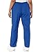 CHEROKEE Women's Workwear Elastic Waist Cargo Scrubs Pant, Royal, Medium-Petite
