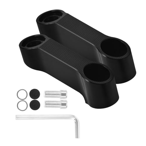1 set Estensore Specchietto Retrovisore per Adattatore Alluminio per Accessori Bike Facile Installazione Design Maggiore Sicurezza e Visibilità