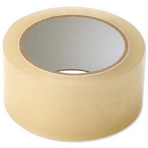 5 Star Office Packaging Tape Low Noise Polypropylene 48mm x 66m Clear Pack 6