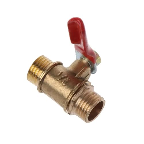 Válvula de bola de latón de 1/4" con rosca macho BSP G2AB para tuberías de agua 3
