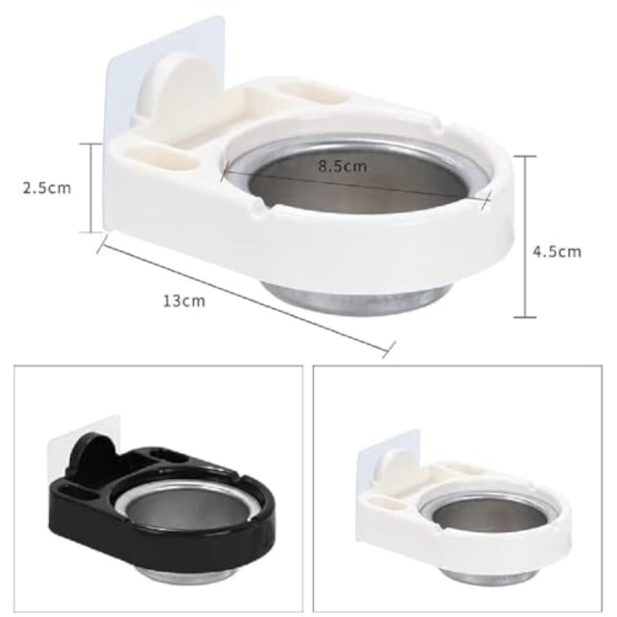 Premium Smokeless Ashtray with Lid, Windproof Stainless Steel