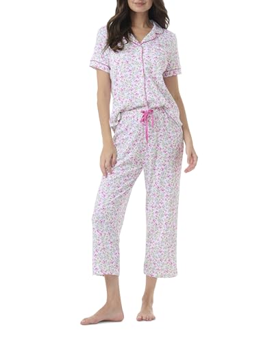Image of Karen Neuburger Women's Short Sleeve Girlfriend Capri Pajama Set