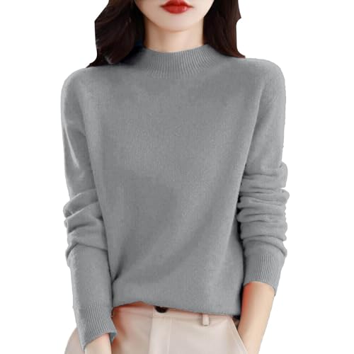 Business Casual Outfits for Women Soft Crew Neck Long Sleeve Casual Warm Loose Fit Lightweight Sweaters Soft Fashion