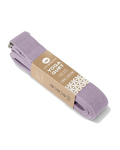 Lotuscrafts® Yogagurt 2,5 m - Yoga-Band zum Dehnen; 100% Bio-Baumwolle,