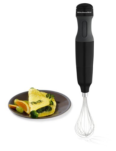 KitchenAid KHB2351OB 3-Speed Hand Blender, Onyx Black