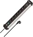 Produktbild Brennenstuhl Premium-Alu-Line Steckdosenleiste mit USB/Mehrfachsteckdose 6-Fach aus hochwertigem Aluminium (Steckerleiste mit 3m Kabel und Schalter, 2-Fach USB 3,1 A, Made in Germany)