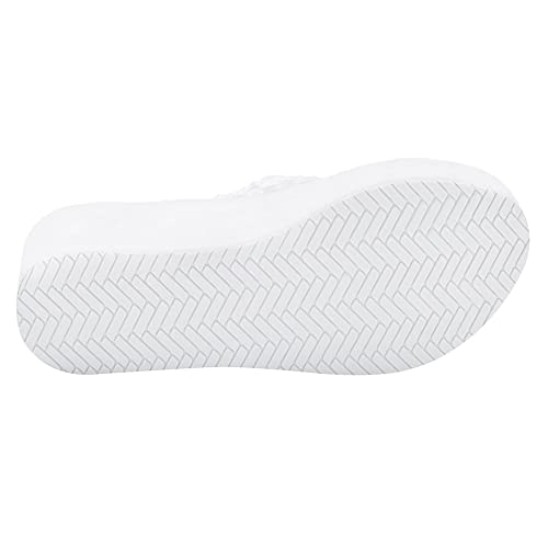 Image of MALIDA Womens Wedge Arch Support Flip Flops Cushion Soft Rubber Midsole Platform Thong Sandals with Rubber Sole