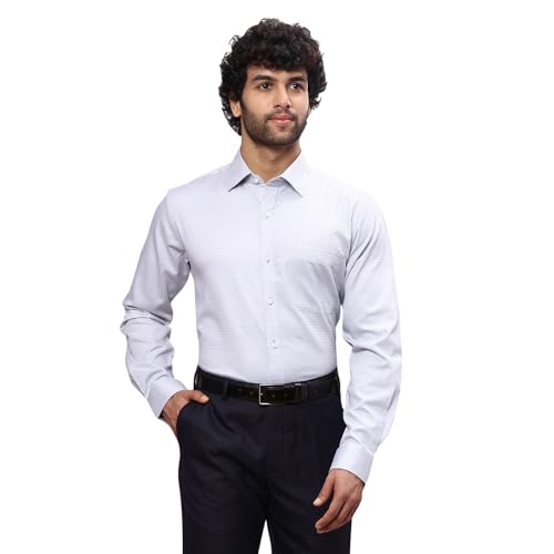 Image of Raymond Men's Cotton Dobby Slim Fit Shirt