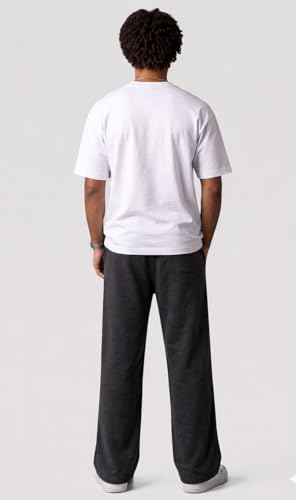 Image of Pure Cotton Men's Baggy Lower | Lower for Man Loose Fit with Pockets & Elastic Waist I Baggy fit Lowers for Gym, Jogging & Casual Wear