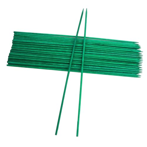 Kichvoe 40 Unidades Estacas de Bambú Resistentes para Plantas de Jardín, Soporte Reutilizable y Material Natural Verde Adecuado para Jardinería Interior y Exterior