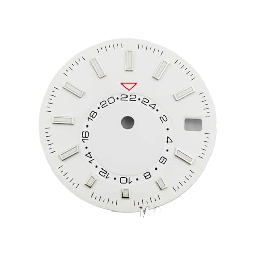 Cadran de montre vert lumineux lisibilité nocturne 28.5mm NH35a