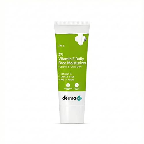 The Derma Co 3% Vitamin E Face Moisturizer for Dry & Flaky Skin | Soothes, Hydrates & Nourishes...
