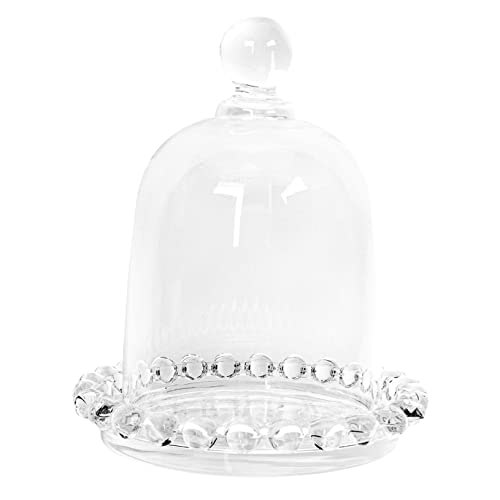 Ciieeo Glass Cake Plate Lid Mini Cake Stand Decorative Dessert Dishes Cake Tray Cake Supply
