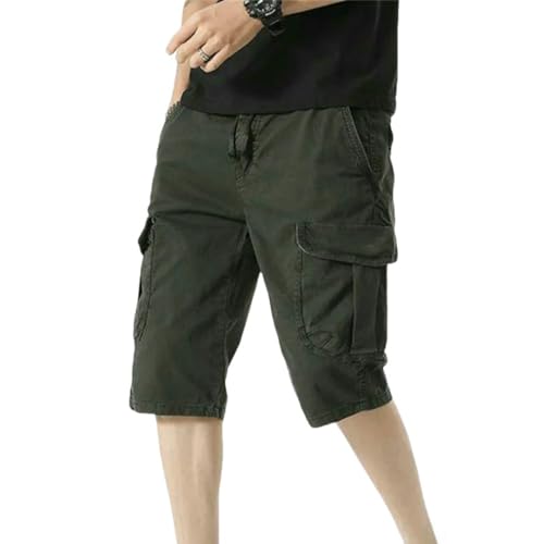 Short cargo en coton pour homme USTZFTBCL décontracté uni