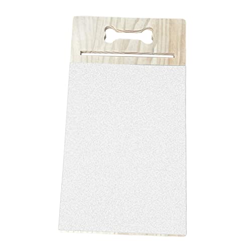 petsola 犬の爪やすりスクラッチボード、犬のスクラッチパッド爪切り犬の足の手入れ、トリミング、グルーミング、小中大型犬、子犬用の木製のおもちゃのトリマー, 白い