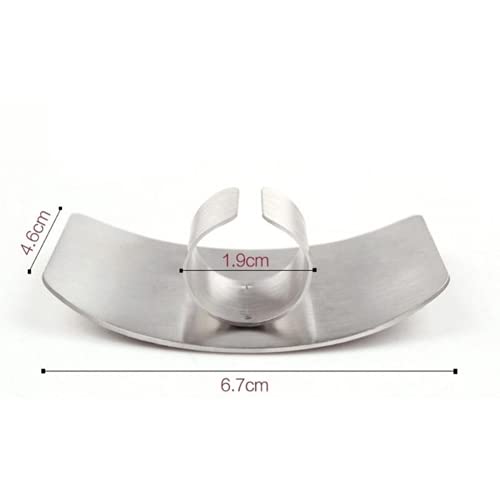Ogquaton 1 peça protetor de mão de aço inoxidável dedo corte vegetal protetor de mão utensílios de c