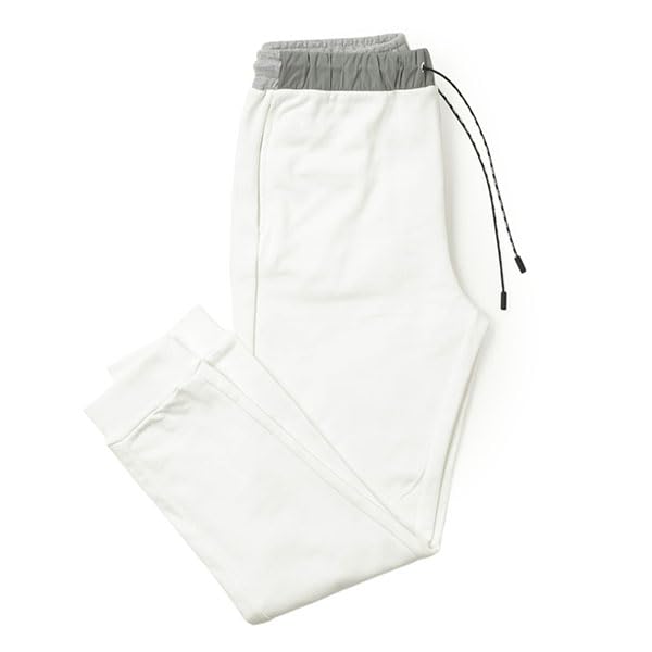 [ピーエムディーエス] メンズ パンツ スウェット 裏毛 リブ コットン ライン ANAFI SWP713 T698 WHITE ホワイト PMDS