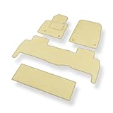 Alfombrillas de velour adecuadas para: Toyota Land Cruiser J200 SUV (2007-2021) 7-plazas
