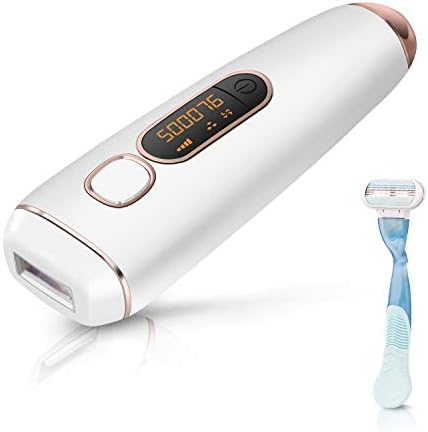 Laser Hair Removal for Women Men Permanent 500,000 Flashes IPL Hair Removal at Home for The Whole Body - Painless Facial Hair Remover with a Razor