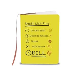 LQRI Kill Bill Todesliste Notizbuch Gelb