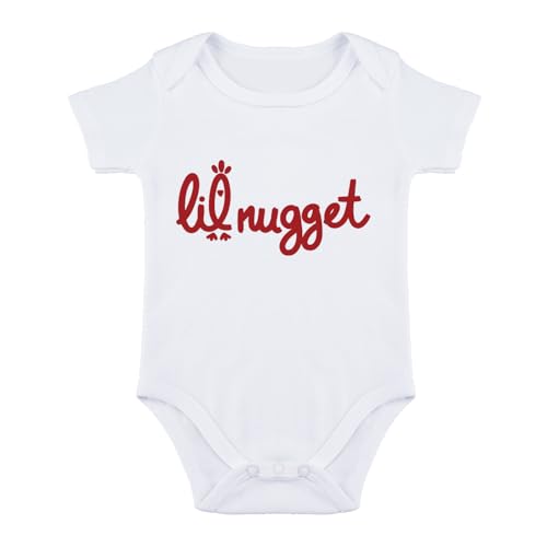 Image of SproutJoy Little Nugget Bodysuit Baby Funny Lil Nugget Baby Bodysuit Chicken Bodysuits Boy Girls Clothes